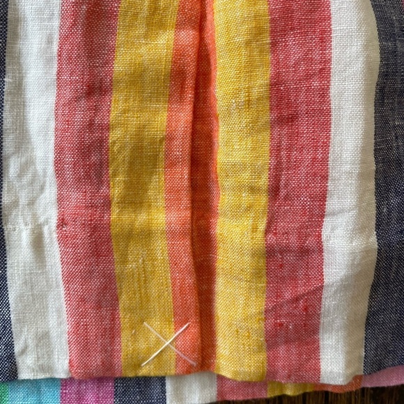 J. Crew NWT Rainbow Stripe Linen Mini Skirt - Picture 7 of 11